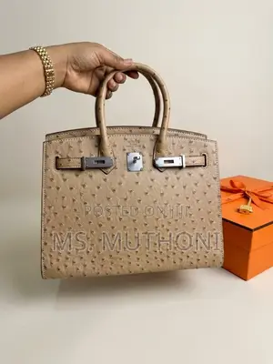 Ostrich Leather Hermès Birkin 30 Bag (Boxed )