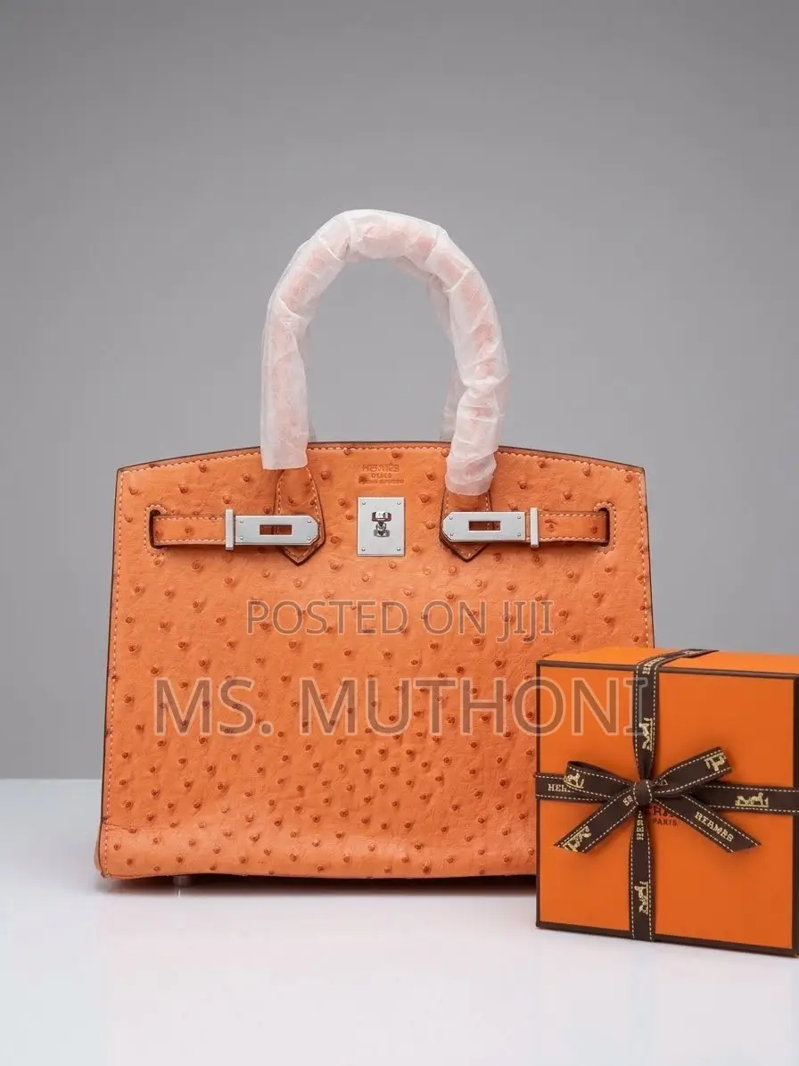 Ostrich Leather Hermès Birkin 30 Bag (Boxed )
