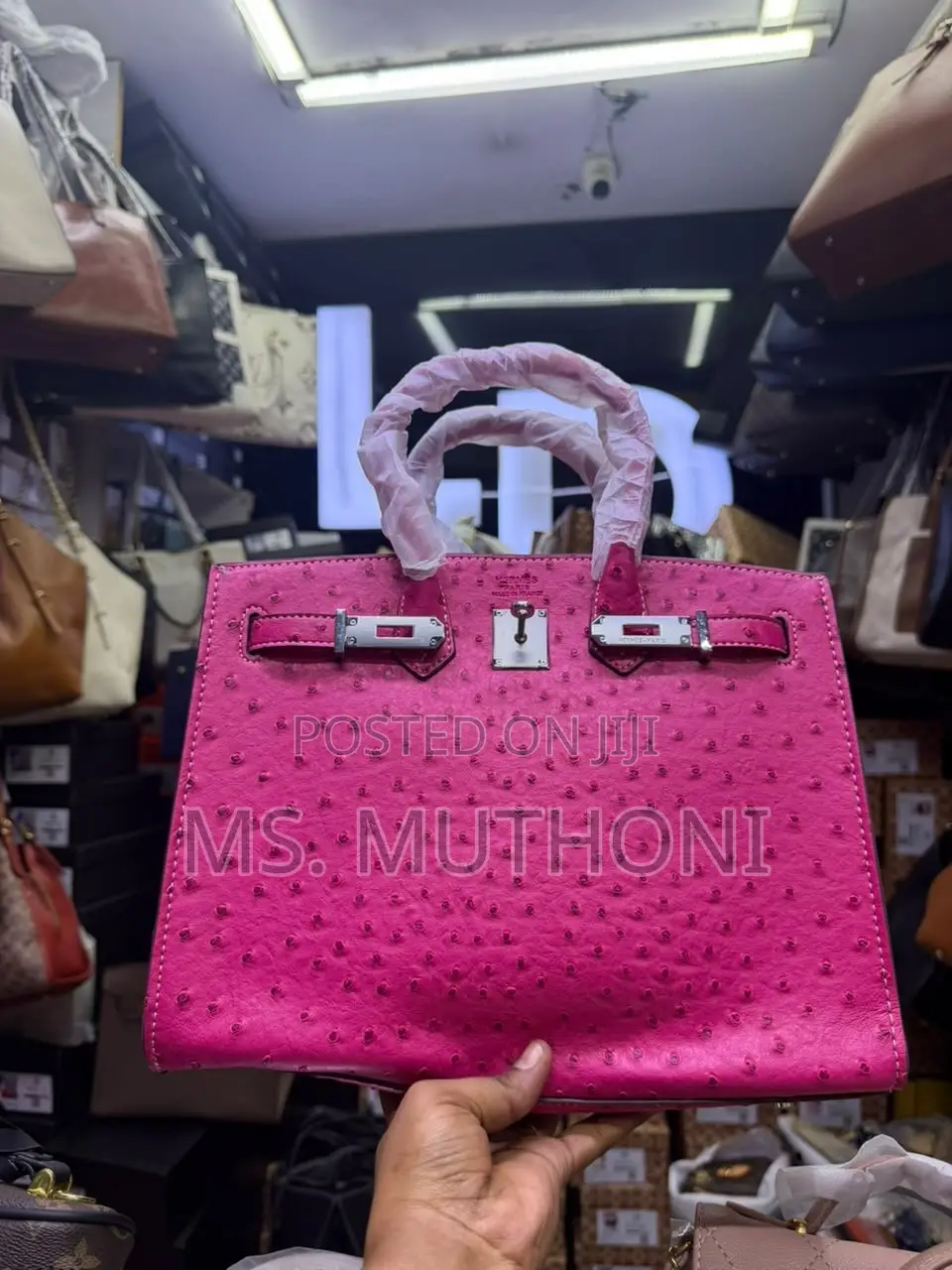 Ostrich Leather Hermès Birkin 30 Bag (Boxed )