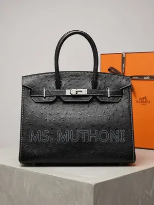 Ostrich Leather Hermès Birkin 30 Bag (Boxed )