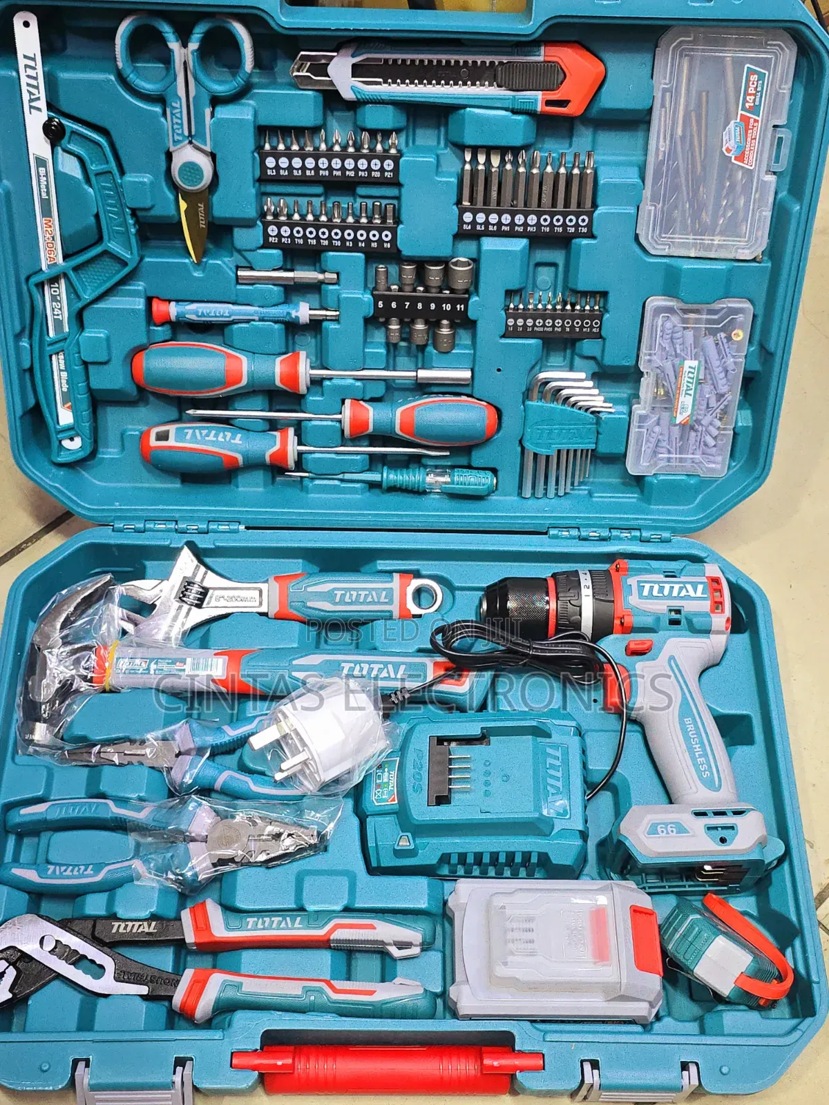 Total 166pc Mechanical Toolkit