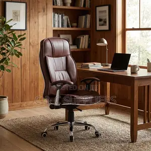 Ergonomic Brown Leather Generic Chair.
