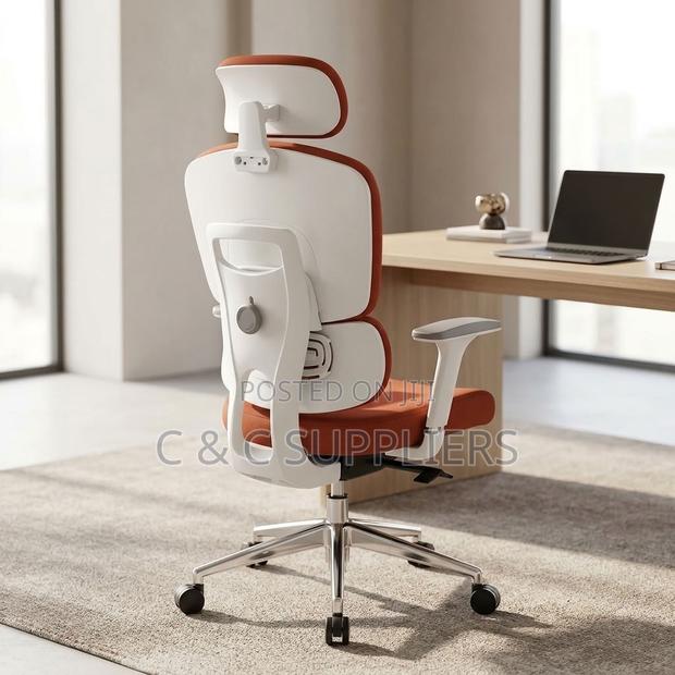 Orange Executive Orthopedic Seat. - thumbnail 4