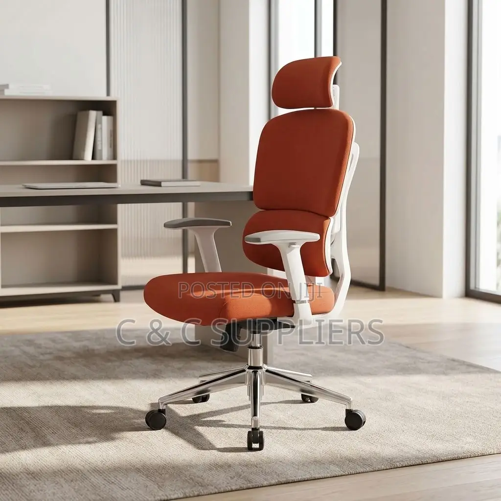 Orange Executive Orthopedic Seat.