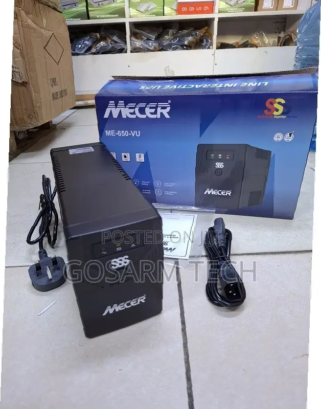 Mecer 650va/360w Line Interactive UPS With AVR ME-650-VU