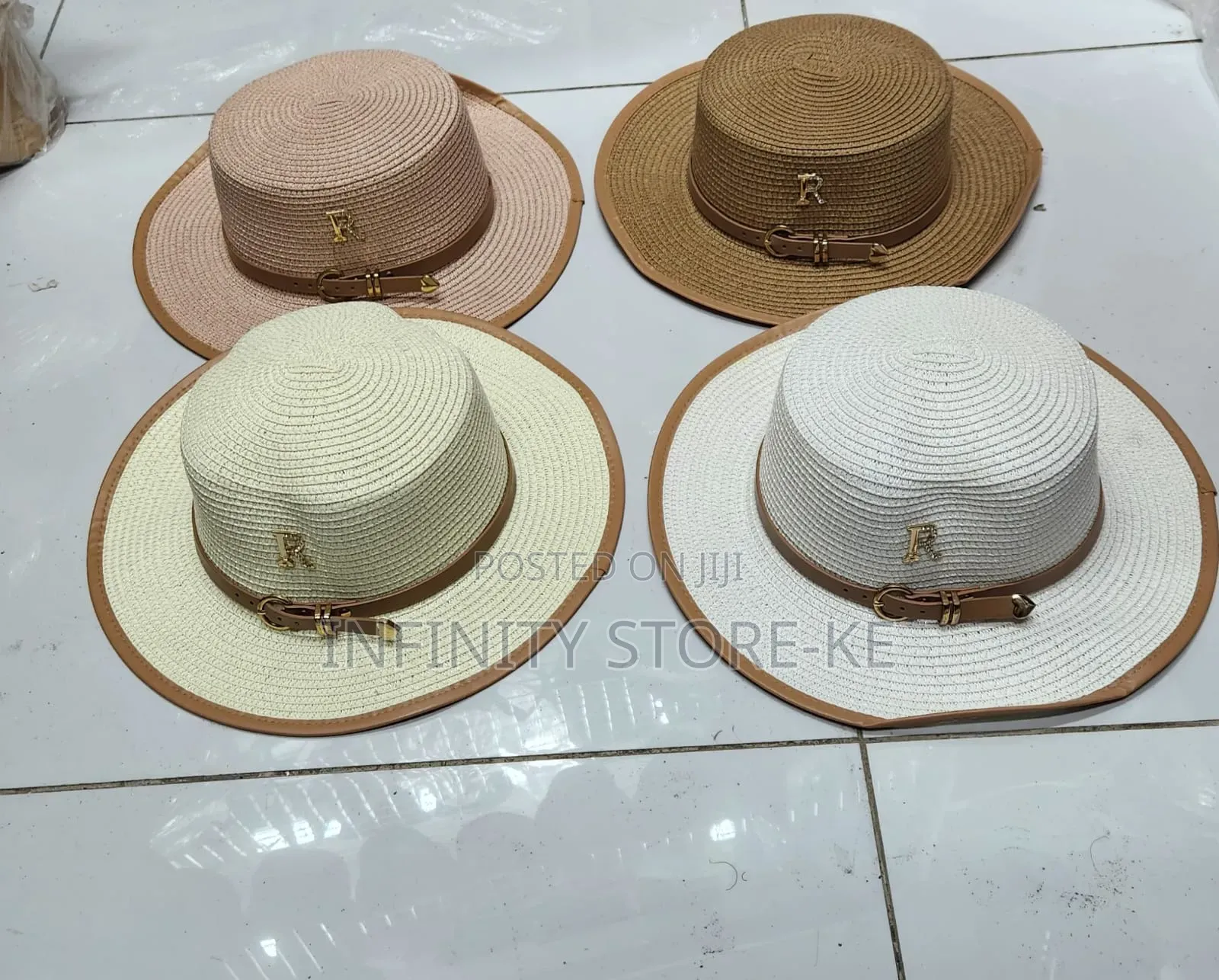 Flat Straw Summer Hats
