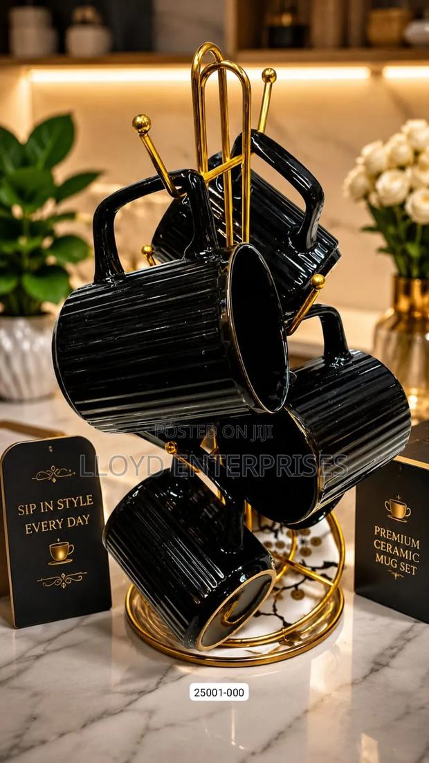 Ceramic Concise Cup(Black) - main view