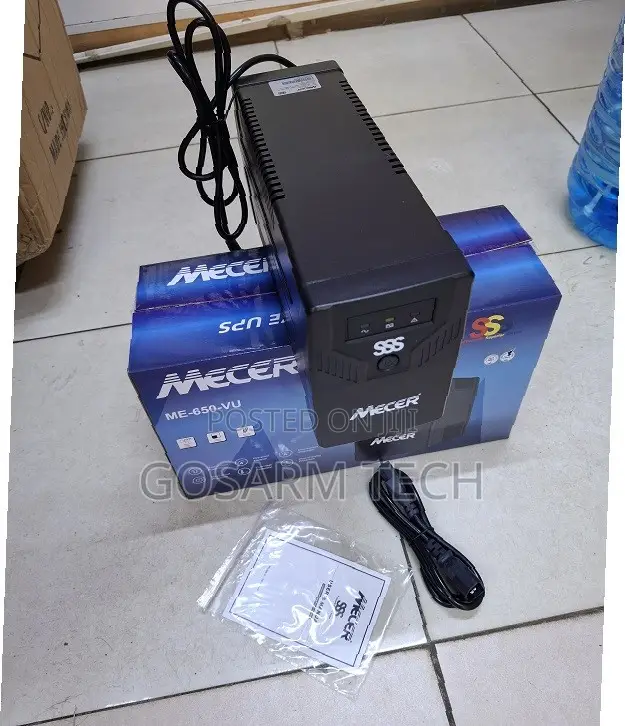 Mecer 650va/Ups With Voltage Stabilization for Home and Businesses
