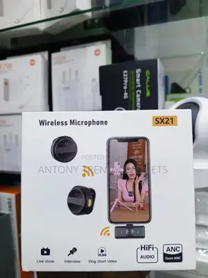 SX21 Magnetic Wireless Lavalier Microphone With Quiet ANC