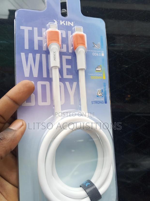 XKIN Type-C to Lightning Fast Charging Cable 1M – White - thumbnail 2