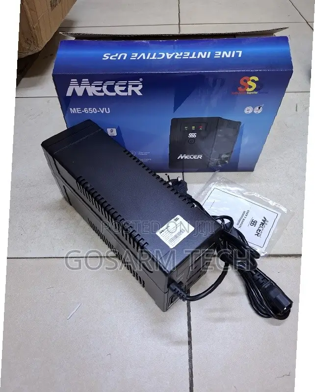 Mecer 650VA UPS With Battery Protection and Voltage Stabilization