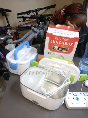 Portable Electric Lunch Box With a Stainless Steel Inner Container,