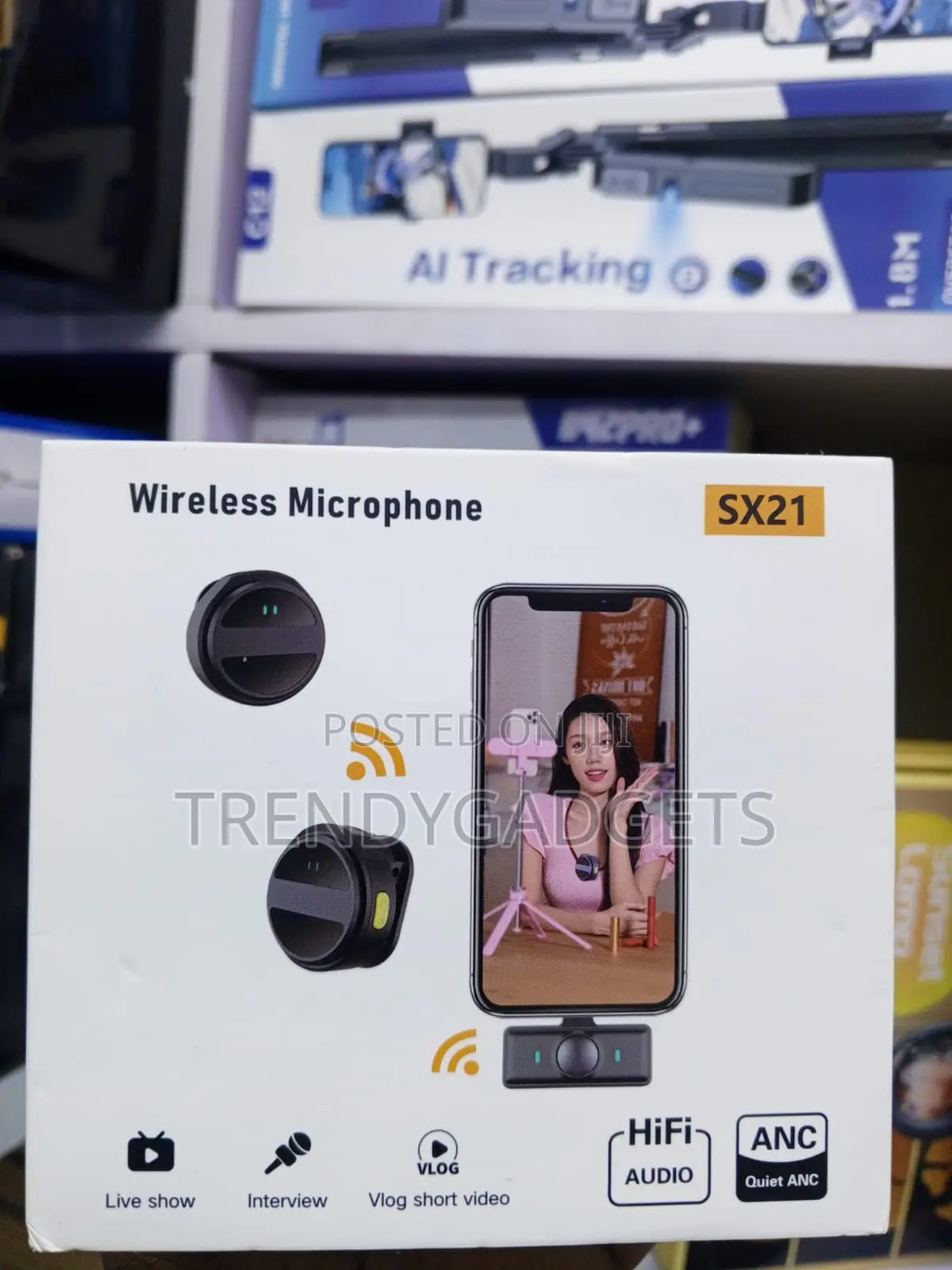 SX21 Mini Wireless Lavalier Mic for Android and iPhone