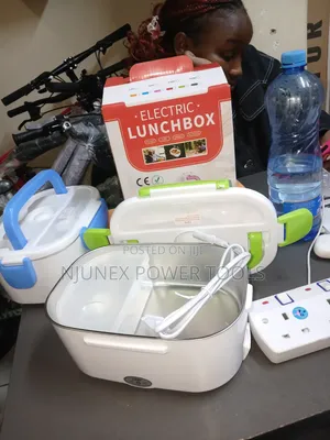 Portable Electric Lunch Box With a Stainless Steel Inner Container,