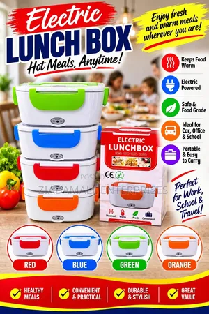 Electric Lunch Box - Food Warmer Lunchbox for Car, Office, School