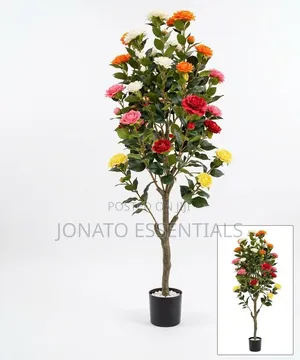 Artificial Flowering Plant Tree 1.5M Tall Flower Pot