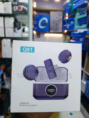 Q81 Dual Wireless Lavalier Microphone With Magnetic Clips