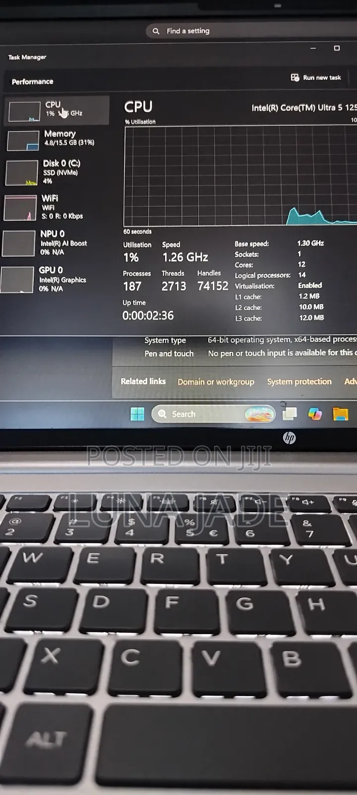 Laptop HP ProBook 440 16GB Intel Core Ultra 5 SSD 512GB