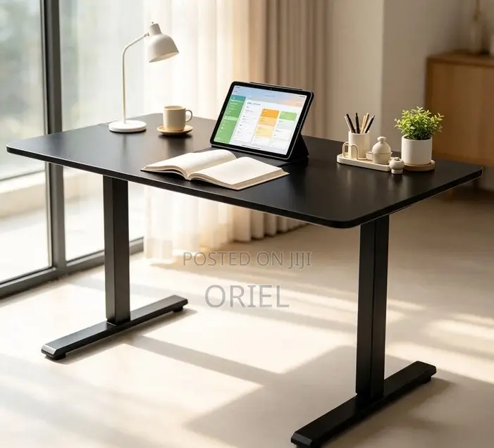 Electric Adjustable Standing Desk – Modern Home Office Workstation