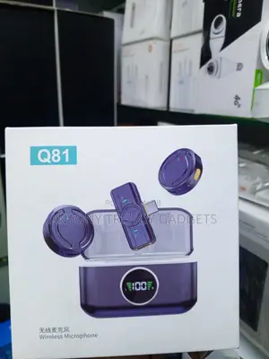 Q81 Wireless Dual Microphone Set With Magnetic Transmitters