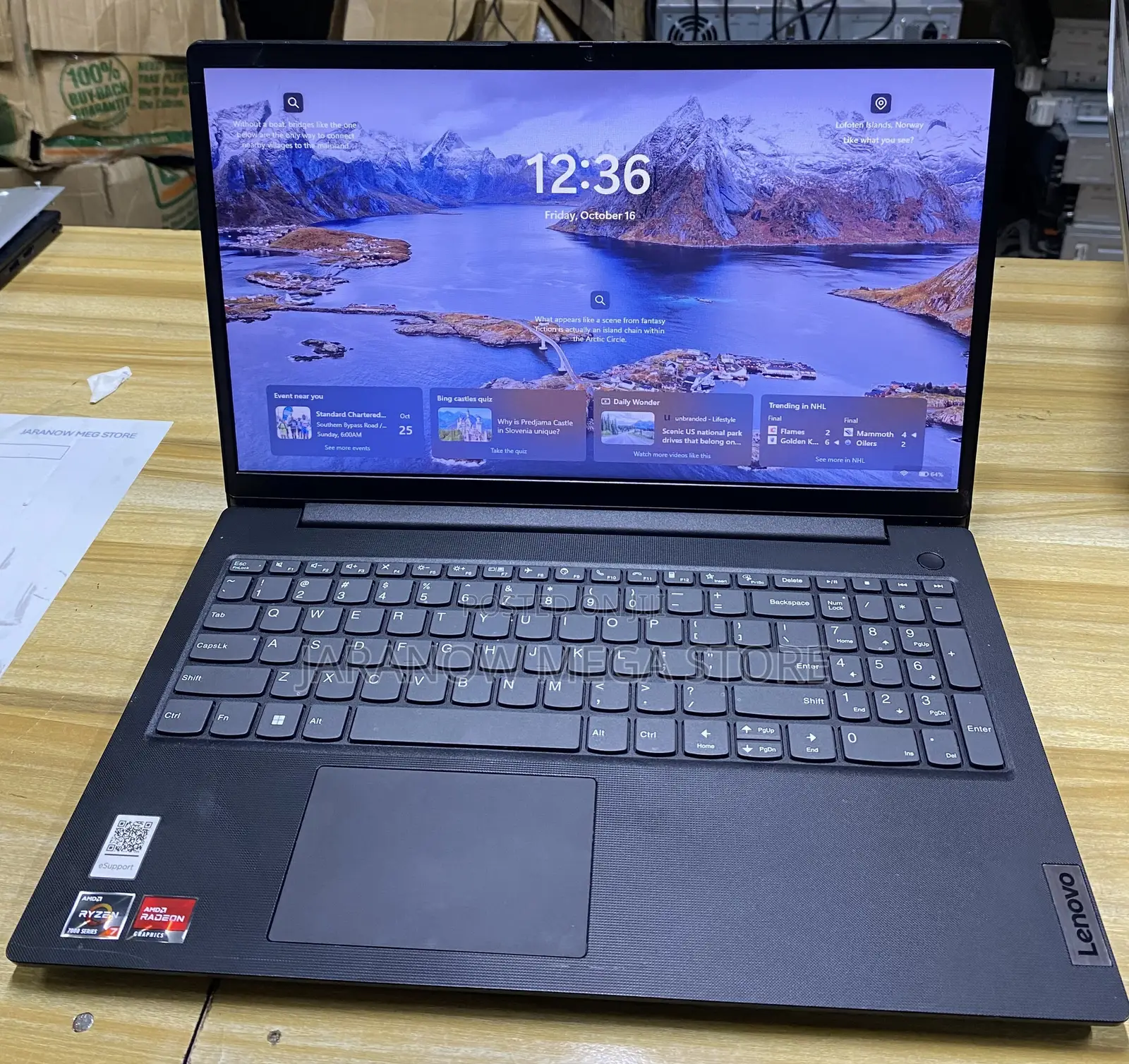 Laptop Lenovo 16GB AMD Ryzen 7 SSD 512GB
