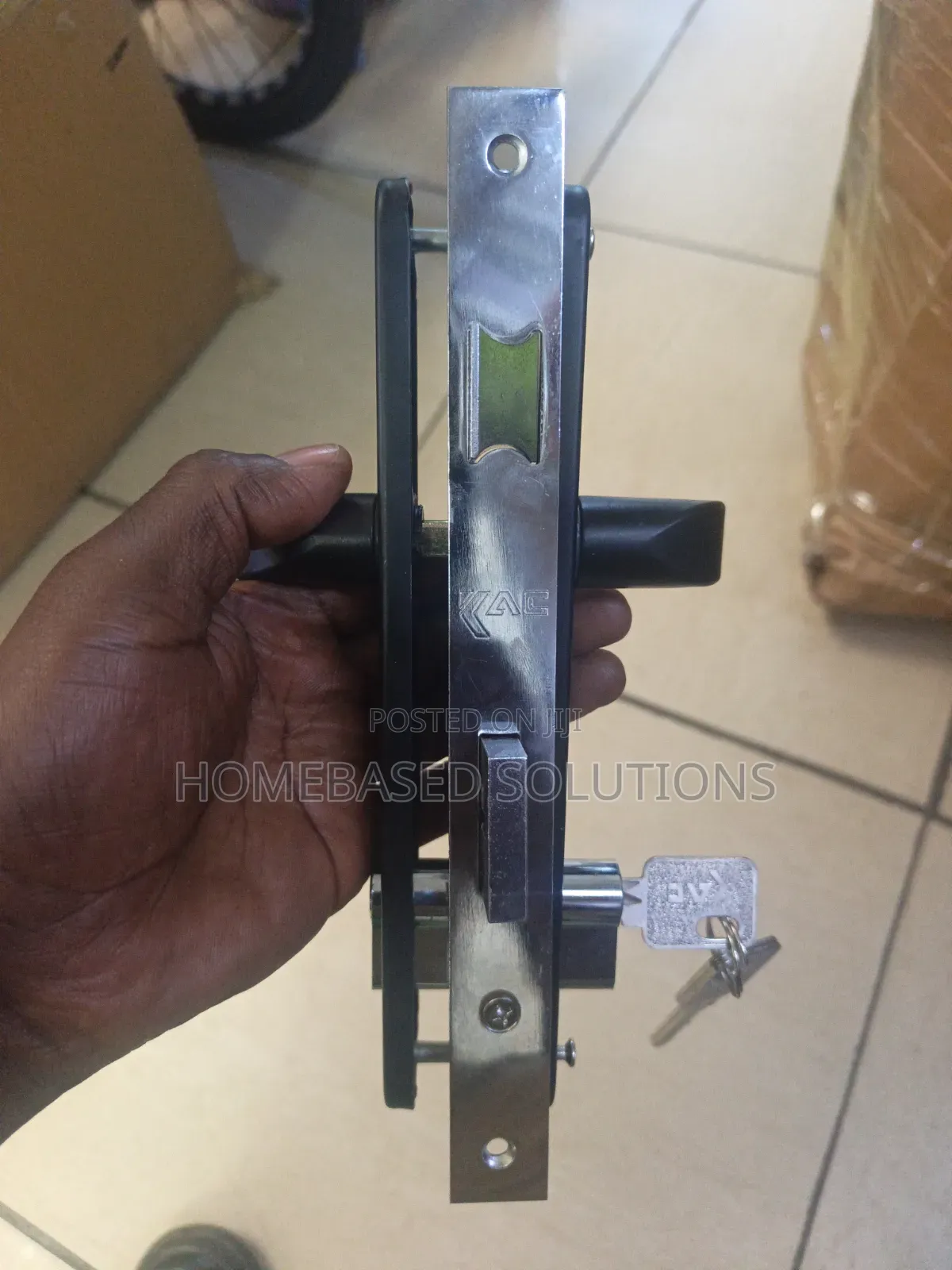 Black KAC Glass Door Lock