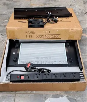 6U CCTV DVR NVR Cabinet 530×400×300mm Wall Mount Rack