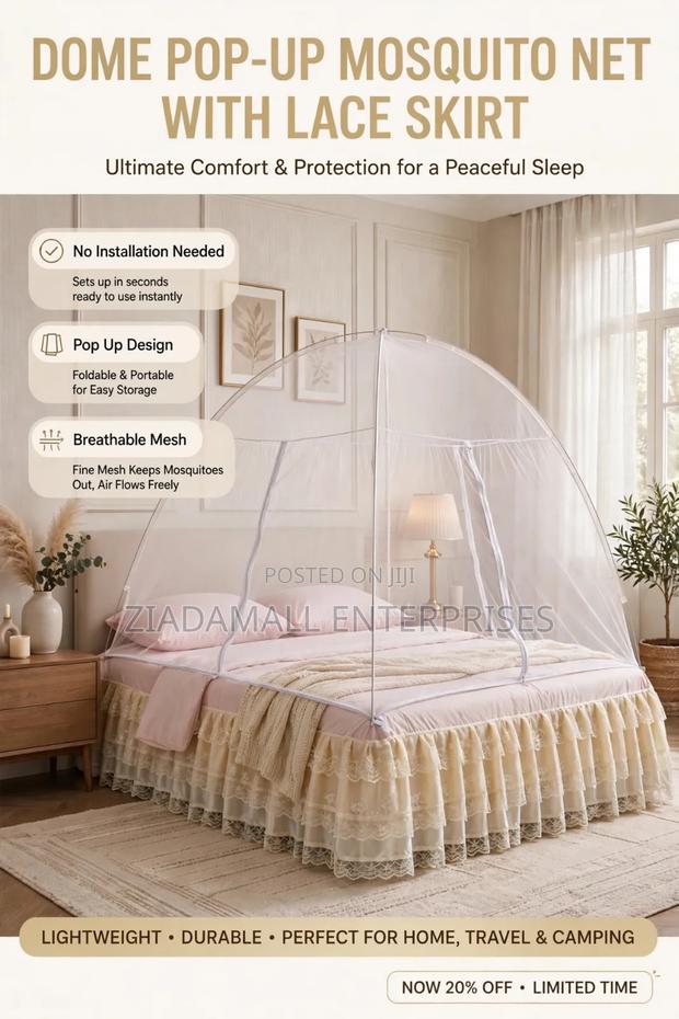 Dome Mosquito Net - Pop Up Foldable Net With Skirt - main view