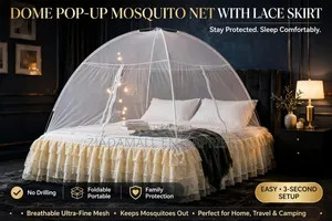 Dome Mosquito Net - Pop Up Foldable Net With Skirt