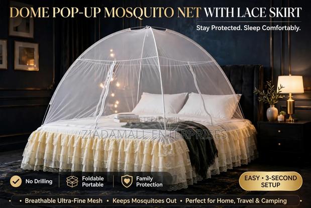 Dome Mosquito Net - Pop Up Foldable Net With Skirt - thumbnail 2