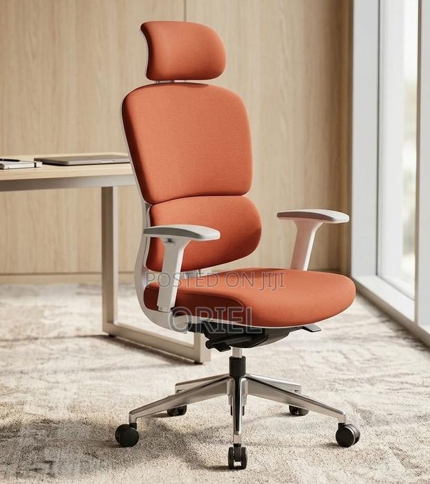 High-Back Computer Office Chair – Comfortable Ergonomic Desk Seating - thumbnail 5