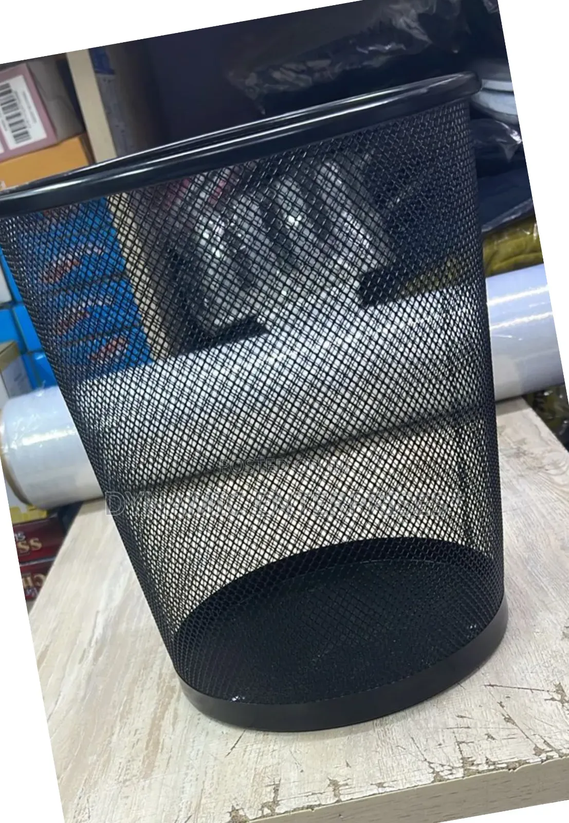 9L Metallic Mesh Dust Bin
