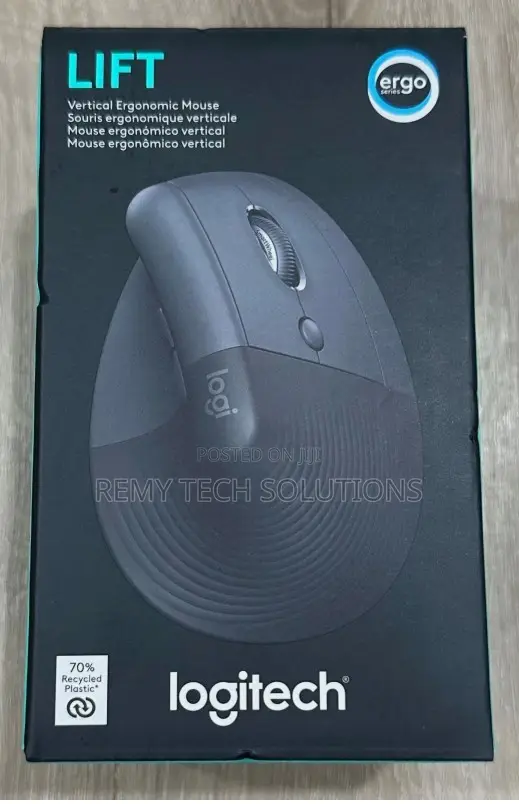 Logitech Lift Vertical Ergonomic Bluetooth Mouse - Graphite