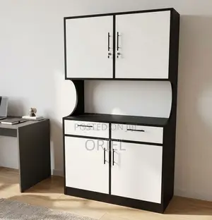 Modern Two-Tone Office Wall Unit – Executive Storage & Display Cabinet