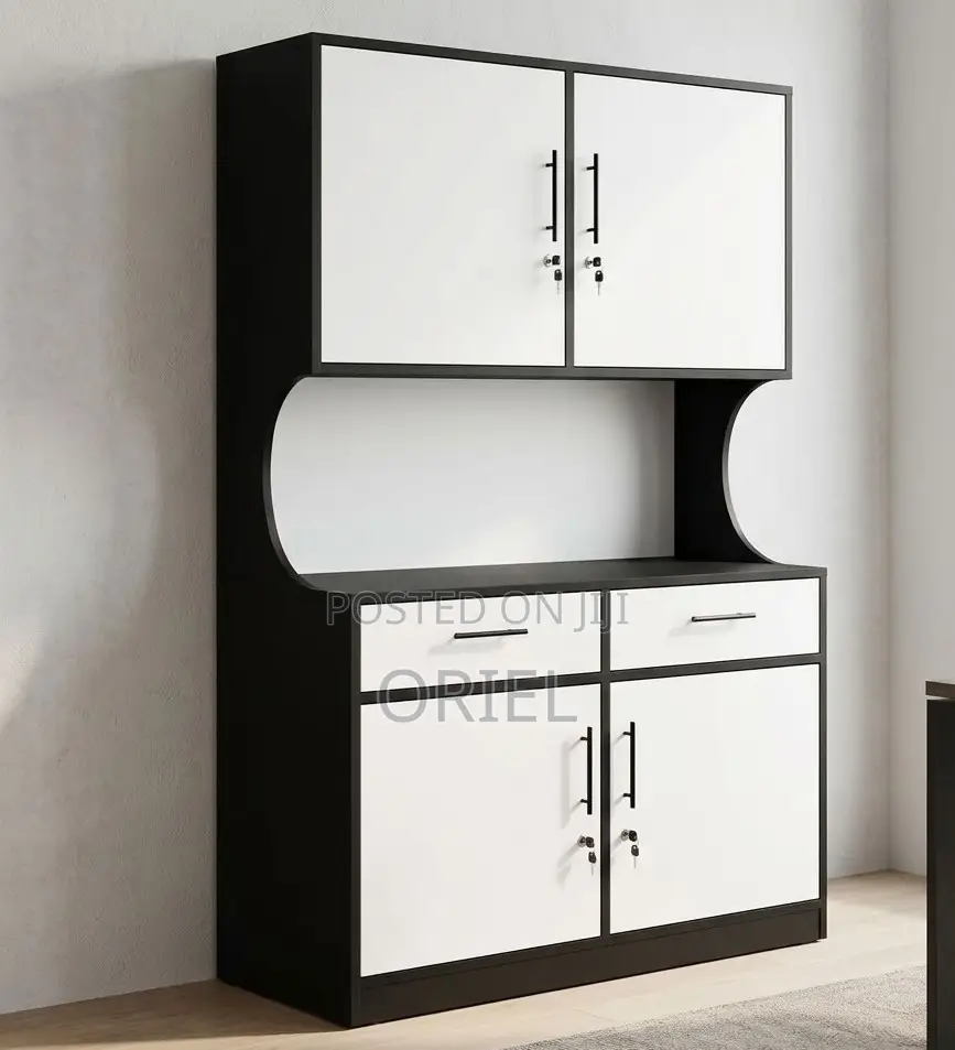 Modern Two-Tone Office Wall Unit – Executive Storage & Display Cabinet