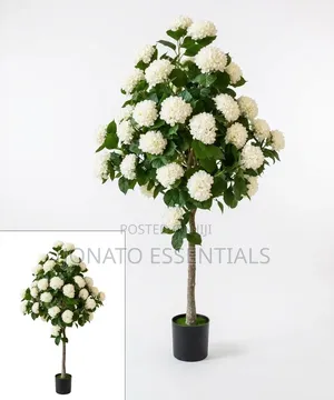 Artificial Hydrangea Flower Tree 2.2m Tall Home Decor Plant