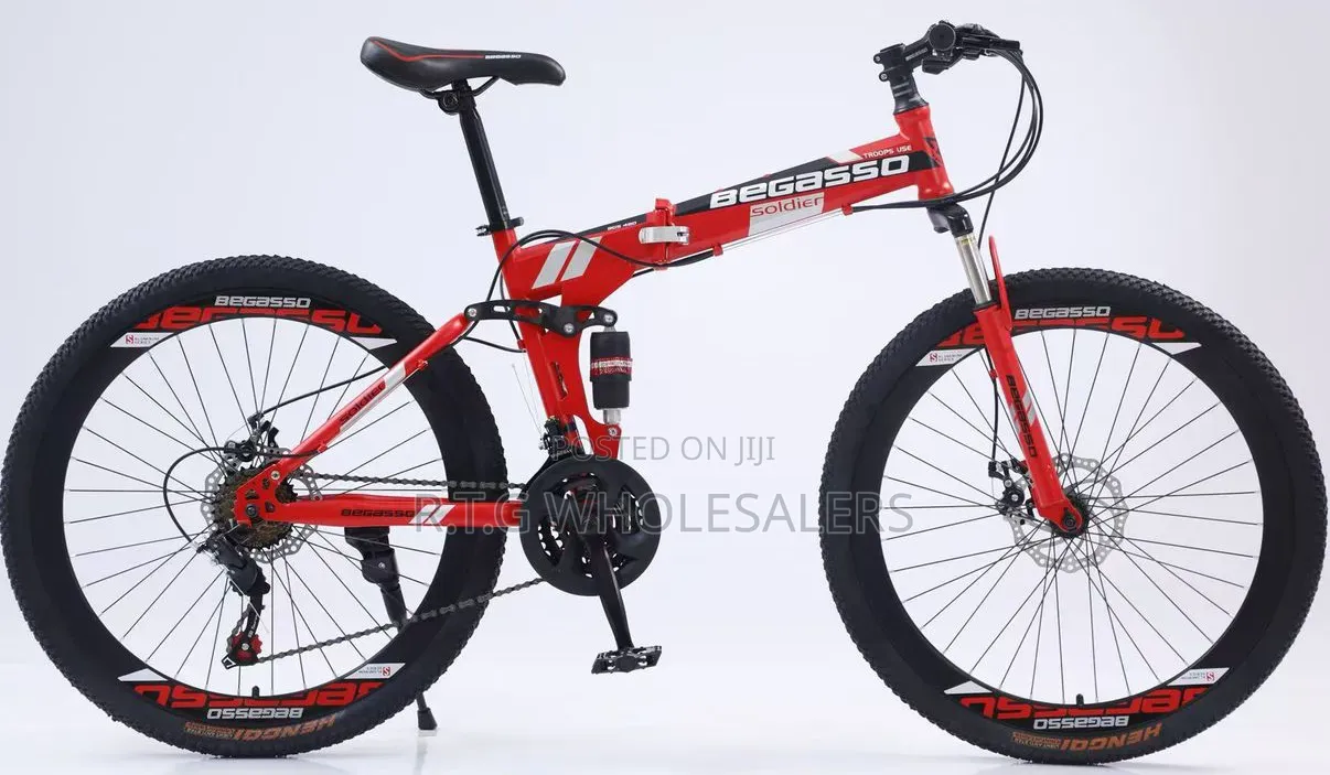 Size 26 Folding Bicycle – Red & Blue | Compact and Stylish Bike