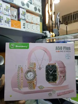 A58 Plus Fitness Smartwatch With Fashion Jewelry Accessories