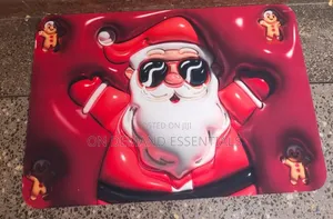 Xmass Themmed Bathroom Mats Rubber Bottom