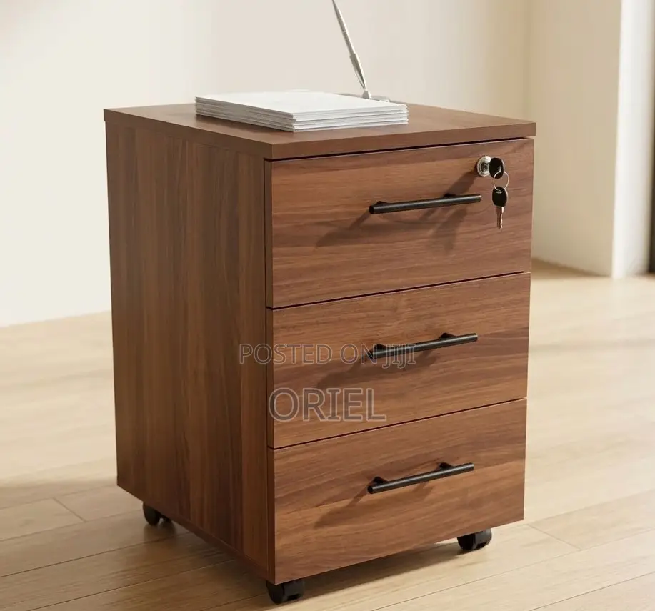 3-Drawer Rolling Office Cabinet – Mobile Filing & Storage Unit