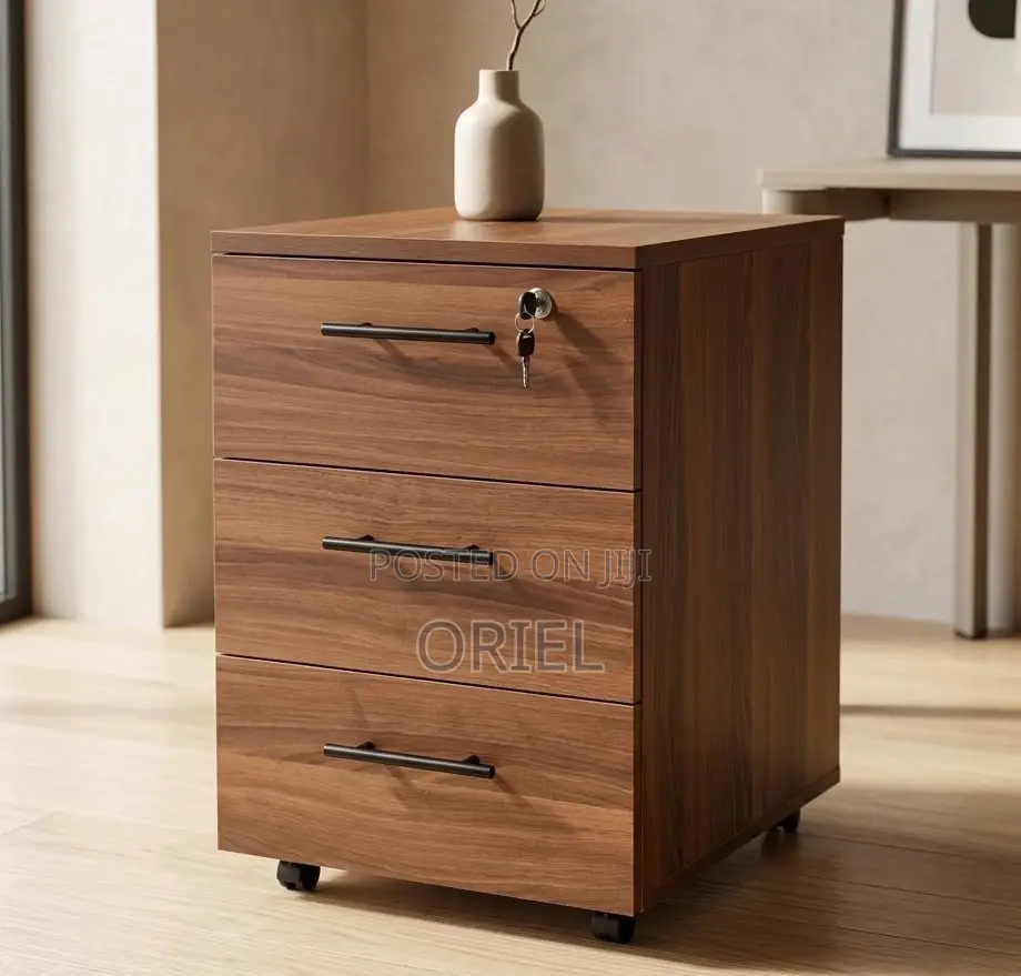 3-Drawer Rolling Office Cabinet – Mobile Filing & Storage Unit