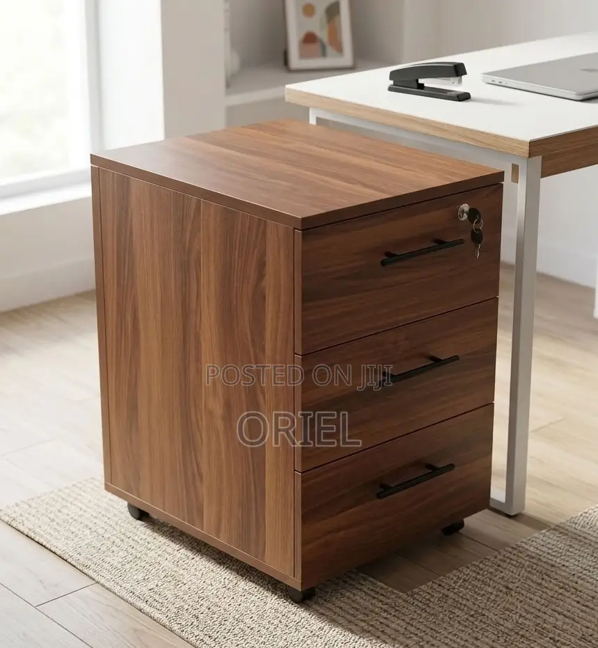 3-Drawer Rolling Office Cabinet – Mobile Filing & Storage Unit