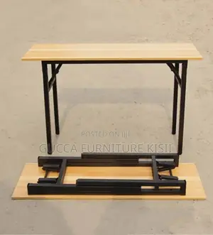 MDF 120CM Computer Table With Foldable Legs.