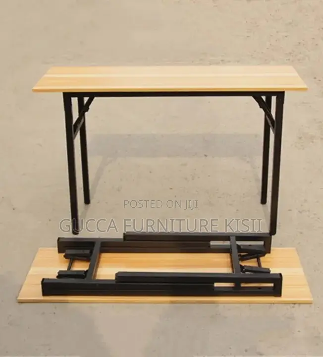 MDF 120CM Computer Table With Foldable Legs.