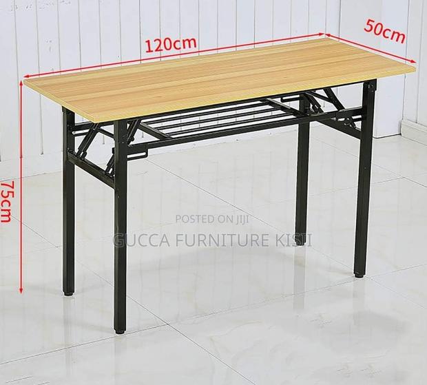 MDF 120CM Computer Table With Foldable Legs. - thumbnail 3