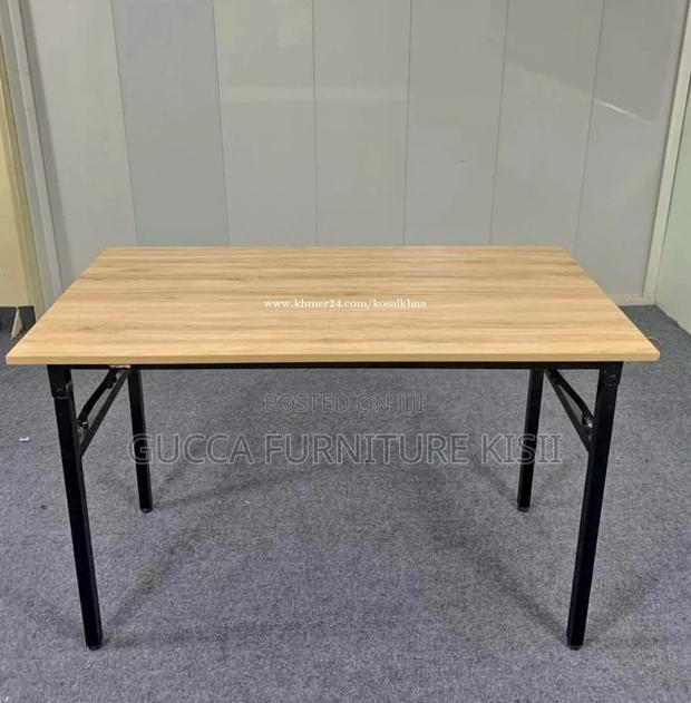 MDF 120CM Computer Table With Foldable Legs. - thumbnail 4