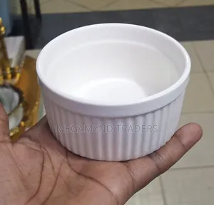 White Ceramic Ramekin Bowl