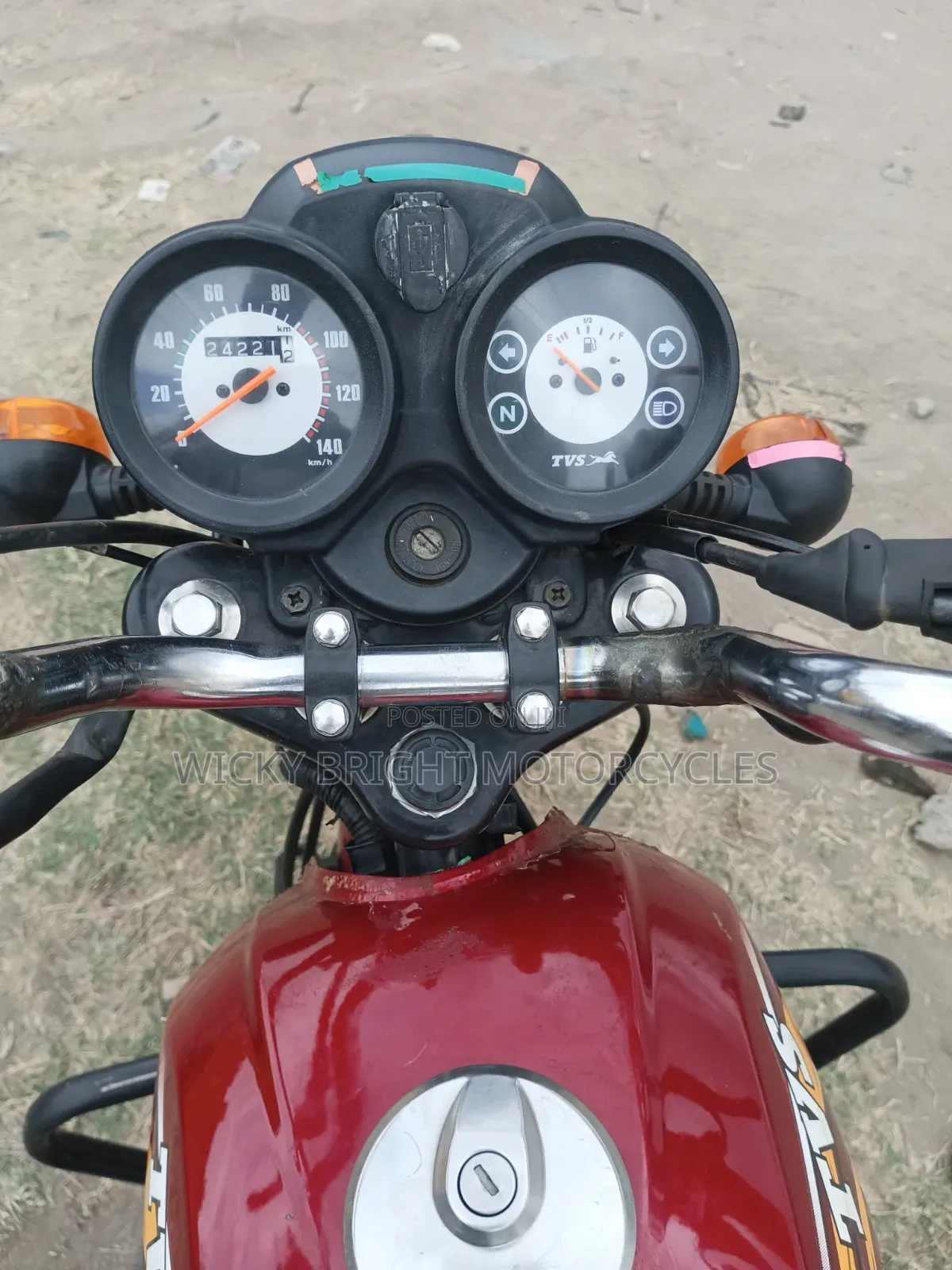 TVS XL 100 2023 Red