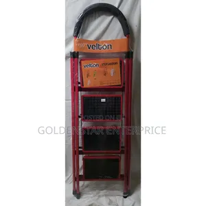 *Velton Red Step Ladders 4-Step Ladder
