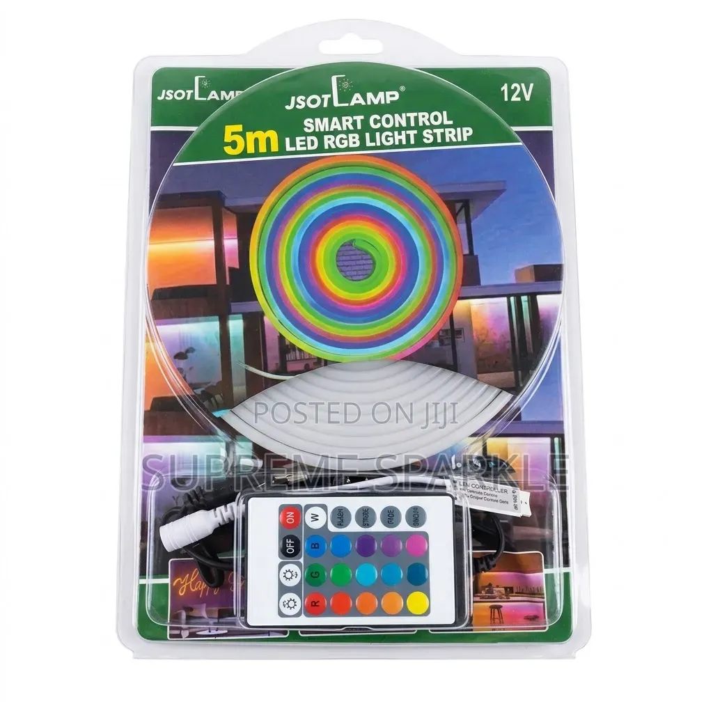 5m 12V Strip Light RGB LED With Remote